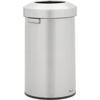 Rubbermaid 2147584 Refine Waste Container - 23 gal Capacity, Round - Ergonomic Handle, Non-skid, Fingerprint Resistant, Durable - 29.6", x 17.7" Width