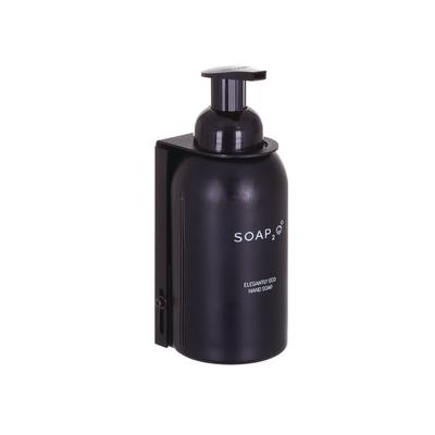 SOAP2O Eco Glass Bottle Soap Dispenser, 350 mL, Black, 30/Carton (SZOS2OMD350BD)