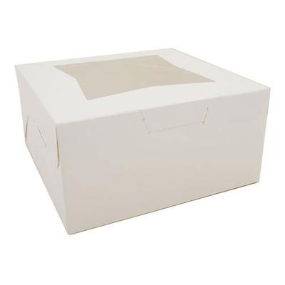 Southern Champion 23053 Window Bakery Boxes, 10w x 10d x 5h, White, 150/Carton - Case of 150