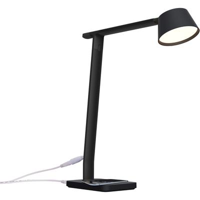 Stanley Bostitch 2200QISMBK Verve Adjustable LED Desk Lamp - LED Bulb - Adjustable, Dimmable, Adjustable Brightness, Clock, Durable, Wireless Charging