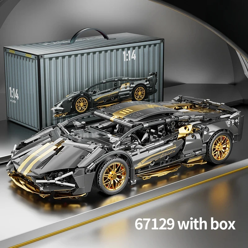 Blocs de construction de voitures de sport, jouets 1:14, ensemble de construction MOC, modèle de voiture de course, Super voitures comme cadeaux d