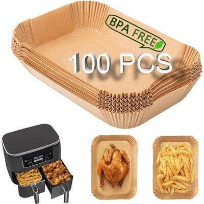 100 Stück Backpapier für Heißluftfritteuse – Kompatibel mit 7.5-10L Ninja AF300EU & AF400EU
