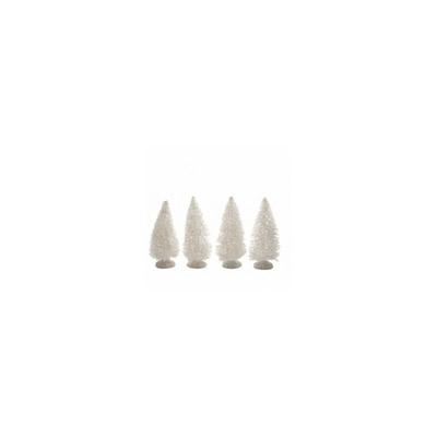 White Pine Trees Weihnachtsdekoration 4x h10 cm 4 Stück