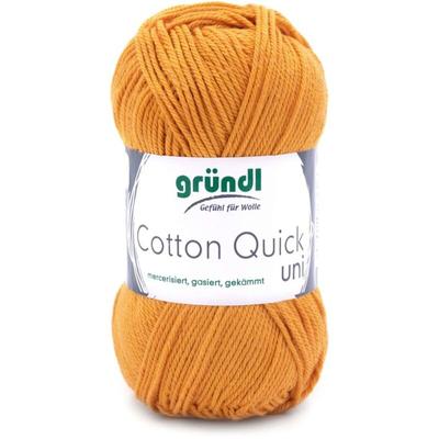 Wolle Cotton Quick 50 g uni senf Handarbeit - Gründl