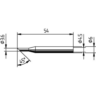 0162LD Lötspitze angeschrägt Spitzen-Größe 3.60 mm Inhalt 1 St. - Ersa