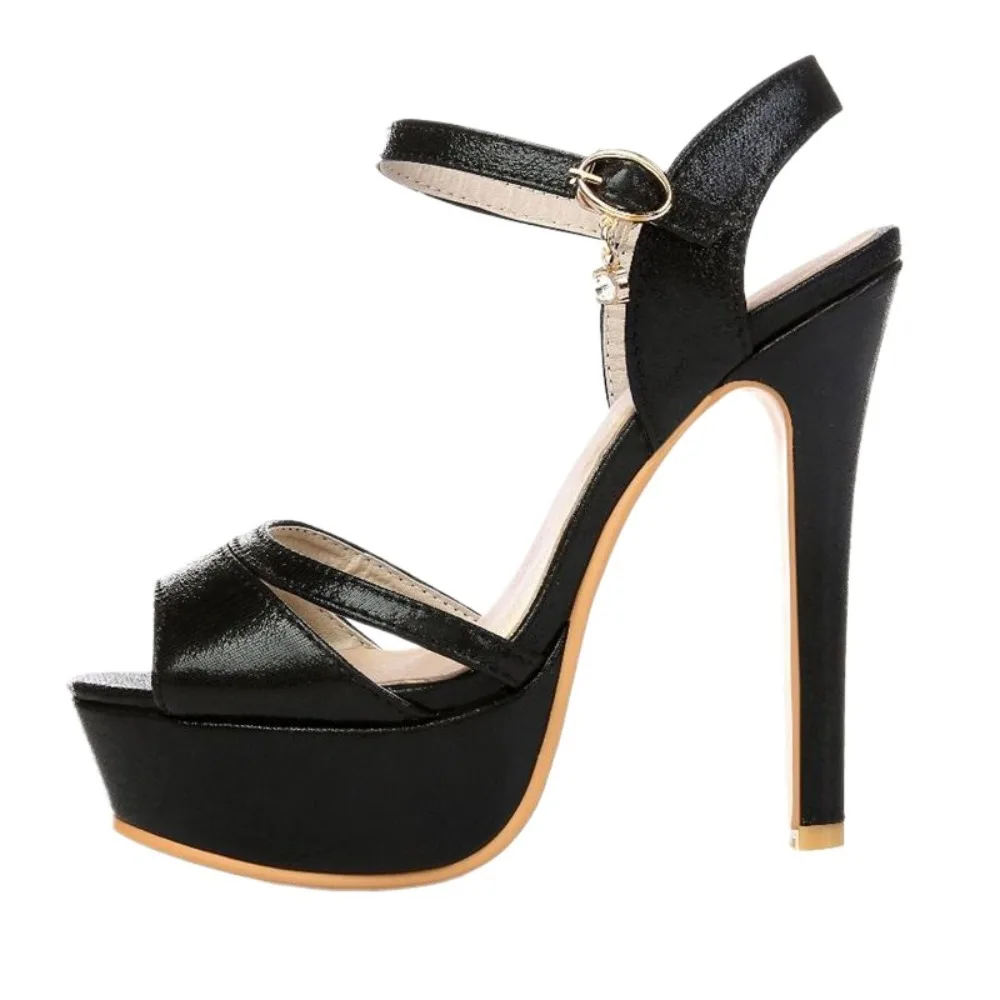 BLXQPYT Plus schuhe frau Sandalen sommer Sexy mode Große Größe 30-48 Super High Heels (13cm) frauen schuhe hochzeit Pumpen 431-5