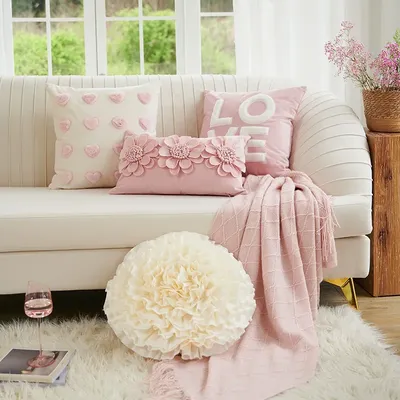 Romantische Hochzeit Wurf kissen moderne rosa ins Stil Wohnzimmer Hochzeits zimmer Sofa Bett Kopf Image