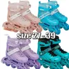 Professionelle Inline-Rollschuhe für Damen und Herren, Speed-Skate-Schuhe, Outdoor-Speed-Skating, 4-Räder-Sneaker, Free-Style-Turnschuhe