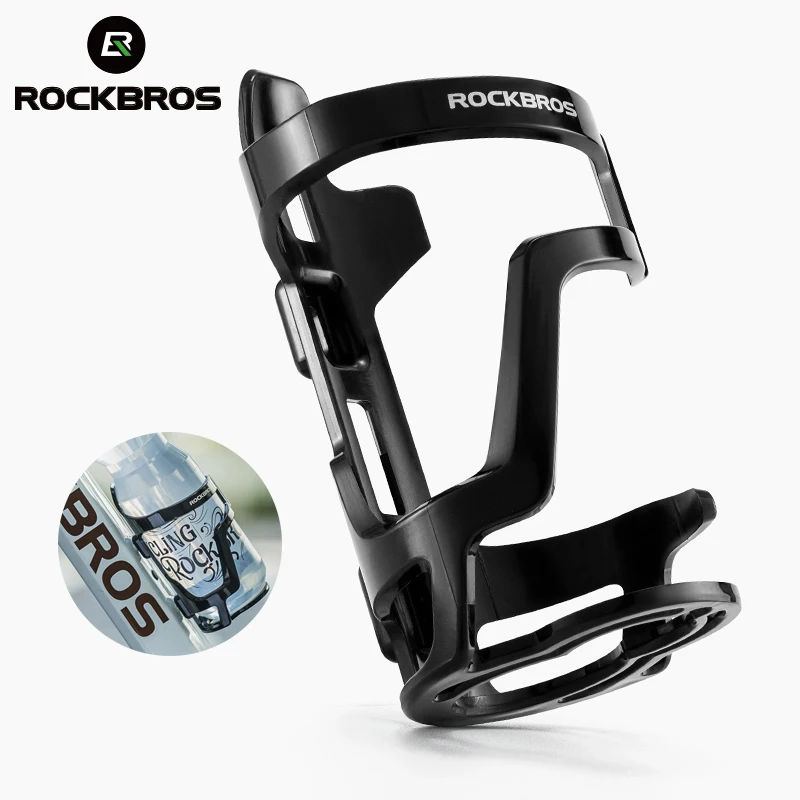 ROCKBROS Fahrrad Flasche Käfig PC Ultraleicht Fahrrad Flasche Rack Käfige Radfahren Flasche Halter Halterung Tragbaren MTB Bike Zubehör Image