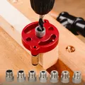 Localizzatore guida per trapano perforatore per la lavorazione del legno, guida per trapano portatile per fori dritti - Localizzatore di punzonatrici per pannelli in legno