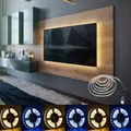 Striscia LED USB 5V SMD2835 60LED/m Nastro flessibile per luce bianca calda a LED per TV Retroilluminazione Camera da letto Illuminazione domestica 0,5-5m