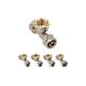 Set di 5 Te per tubo di compressione multistrato da 16 mm, senza necessità di macchina crimpatrice,