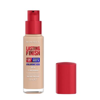 Rimmel London - Rimmel Lasting Finish 35h silnie nawilżający i długotrwale kryjący podkład do twarzy z filtrem SPF20 nr 050 Fair Porcelain Foundation 30 ml (686.33 € / 1 l) Image