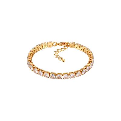 Elli Tennisarmband Zirkonia Goldfarben 16 Damen Image