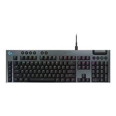 Logitech G G915 X Full-Size Corded Mechanical GL Gaming Keyboard for PC/Mac with RGB Backlighting, Red Linear Switch