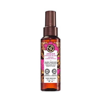 Yves Rocher - Arganöl & Rosenblüten Parfümiertes Duftspray Körper & Haare Bodyspray 100 ml Damen Image
