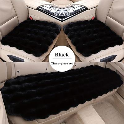 TEMU 3pcs Cloud-like Plush Car Cushion, Car Accessories > Car Interior Accessories > Seat Cover, Seat Cushion > Seat Cushion, Three-piece Set Image