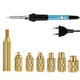 Set di calore Inserto Punta per saldatore Testa M2 M2.5 M3 M4 M5 M6 Inserti Hot Melt Dado Ottone Kit di inserimento filettatura incorporata per plastica