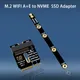 Adattatore SSD M.2 A+E a NVME Interfaccia WIFI M2 Chiave A/E a chiave M Scheda riser PCIE 4.0 con