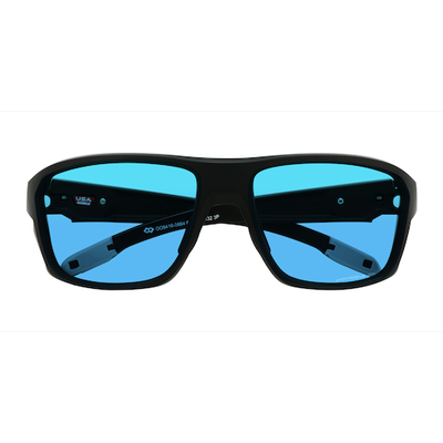 Unisex s rectangle Black Plastic Prescription sunglasses - Eyebuydirect s Oakley Split Shot