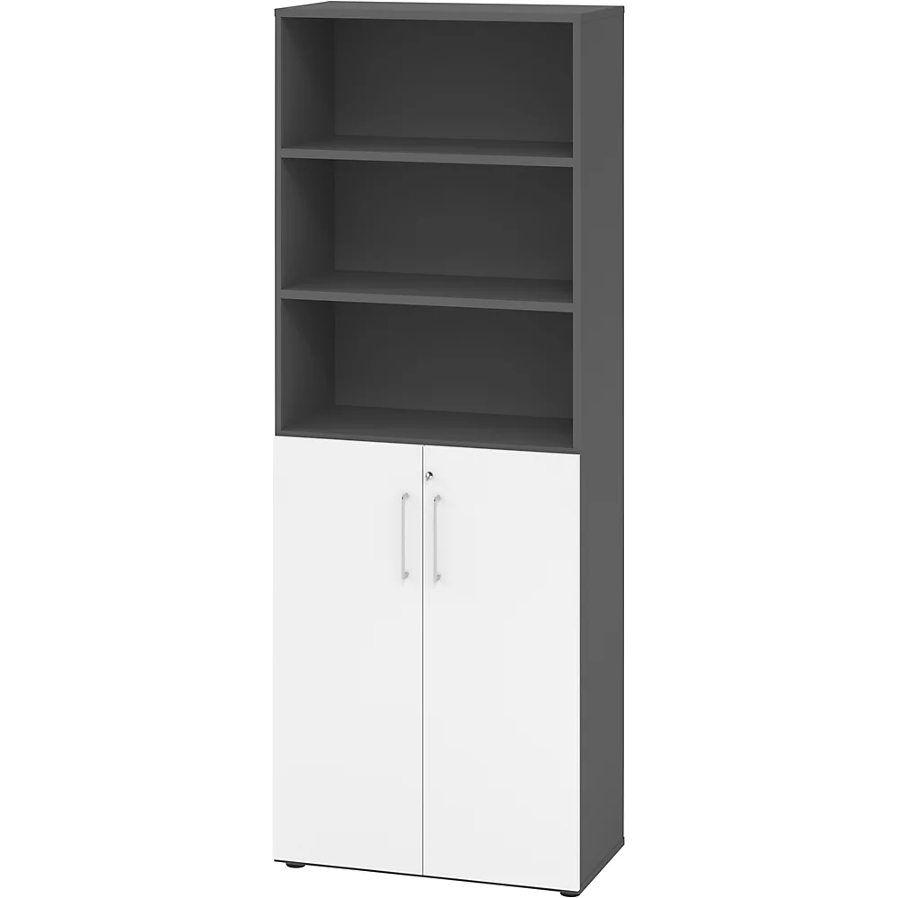 Armoire et rayonnage de bureau combinés eurokraft pro
