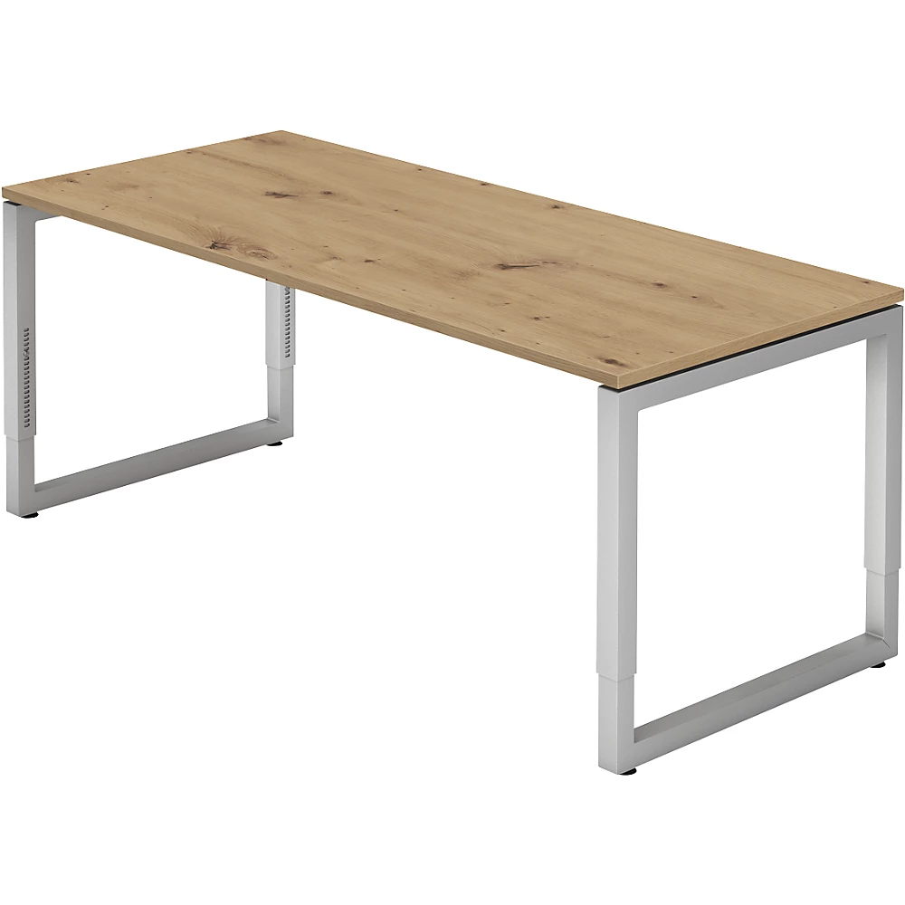 Bureau à piétement en tube d'acier carré eurokraft pro