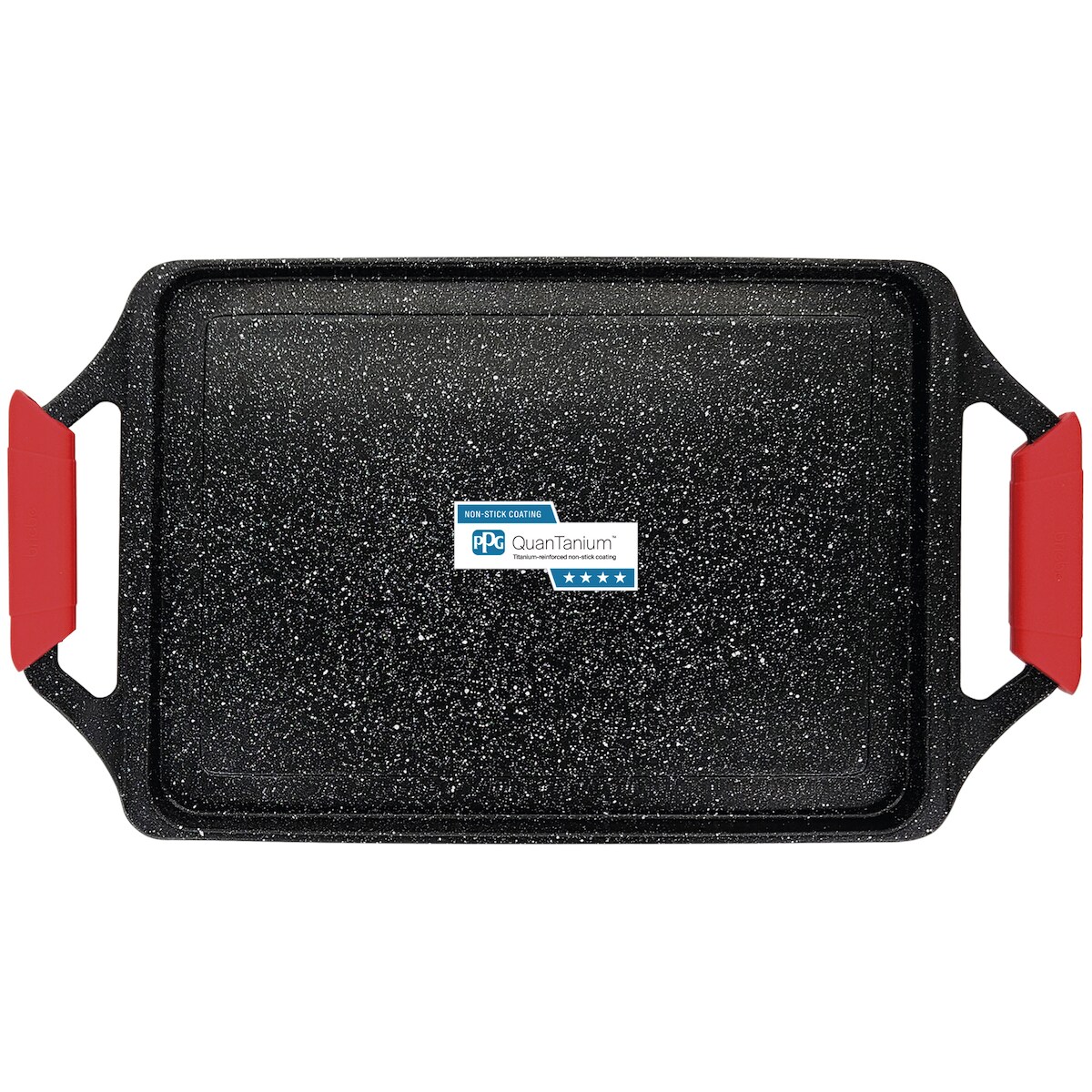Briebe Black Titanium Grillplatte Induktion Antihaftbeschichtung Titan Gussaluminium 43x25cm PFOA-Free, Schwarz Image