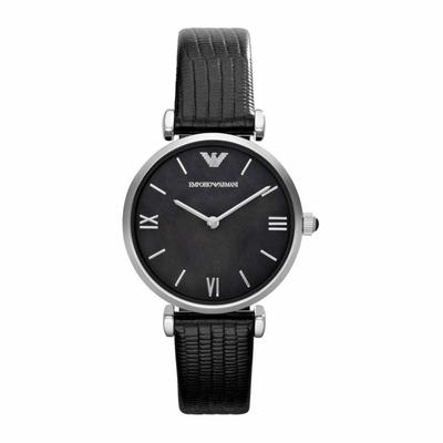 Emporio Armani Damenuhr Quartz Silber Schwarz