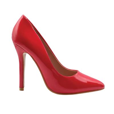 Where's That From - Damen Pumps "Kyra", Patent Kunstleder (Rot)