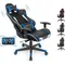 Gaming Chair, Massage Office Chair Computer Gaming Racing Chair, High Back PU Leather Adjustable