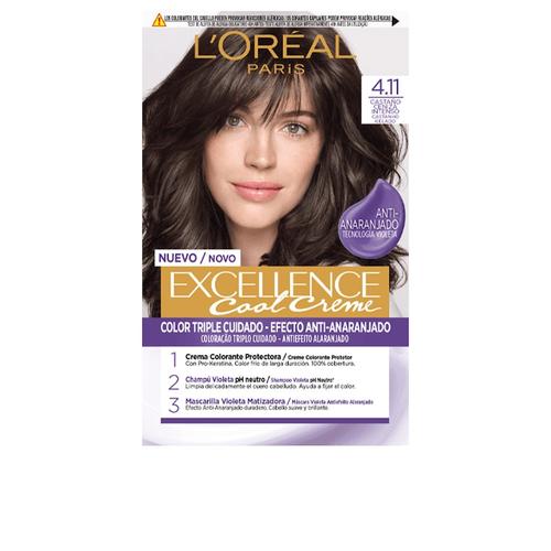 L’Oréal Paris - Excellence Cool Haarfärbemittel #4.11-intensives Aschbraun Coloration 192 ml Damen