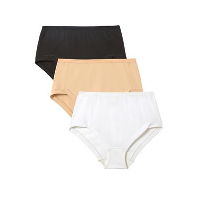 Plus Size Women's Comfort Choice® 3-Pack Comfort Leg Brief by Comfort Choice in Basic Pack (Size 16)