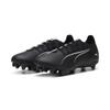 Fußballschuh PUMA "ULTRA 5 MATCH FG/AG Fußballschuhe Erwachsene", Gr. 41, schwarz-weiß (schwarz, weiß), Obermaterial: Textil, Synthetik; Futter: Textil, Synthetik; Innensohle: Textil; Laufsohle: Synthetik, Schuhe