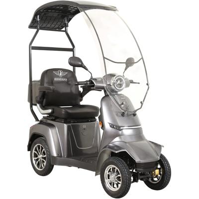 Elektromobil ZÜNDAPP "Zündapp Volt 1000W 20 km/h inkl. Topcase und Dach dunkelgrau", grau (dunkelgrau), ElektromobileB:66cm H:113cm L:165cm, Topcase, Dach, B:66cm H:113cm L:165cm