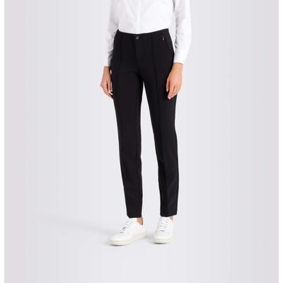 Stretch-Hose MAC "ANNA", Damen, Gr. 38, Länge 28, schwarz, Web, Obermaterial: 89% Polyamid, 11% Elasthan, feminin, knöchellang, Hosen Image