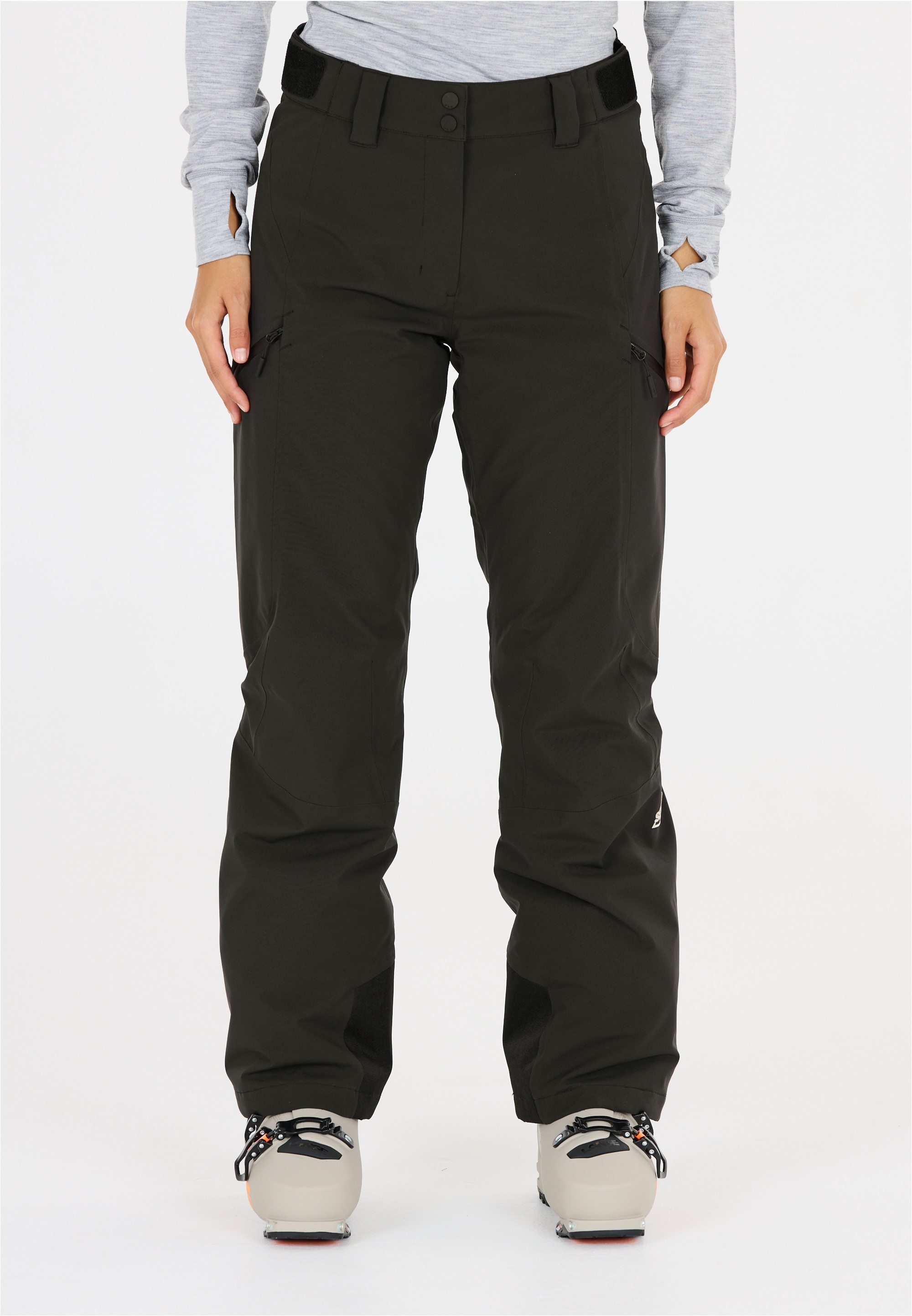 Skihose SOS "La Thule", Damen, Gr. L, US-Größen, schwarz, 100% Polyester, unifarben, lang, Hosen, mit hoher Wassersäule und schützender Membran Image