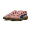 Sneaker PUMA "PUMA Club Klassika Sneakers aus Wildleder Damen", Gr. 36, rosa (pink fruit blazing blau gold), Obermaterial: Textil, Kuhleder, Synthetik; Futter: Textil, Synthetik; Innensohle: Textil; Laufsohle: Gummi, Schuhe Retrosneaker