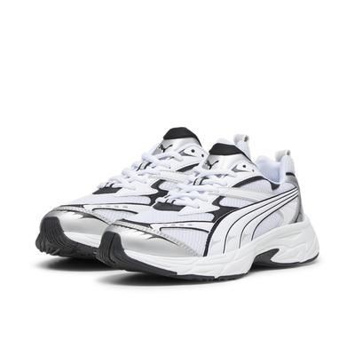 Sneaker PUMA "PUMA Morphic Base Sneakers Erwachsene", Gr. 39, grau (feather gray schwarz), Obermaterial: Textil, Synthet