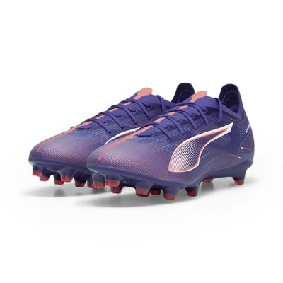 Fußballschuh PUMA "ULTRA 5 MATCH FG/AG Fußballschuhe Erwachsene", Gr. 43, blau (lapis lazuli weiß sunset glow blau pink)