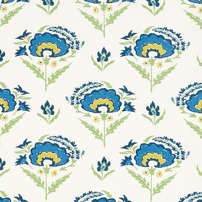 Dudley Blue Fabric by the Yard - Ballard Designs