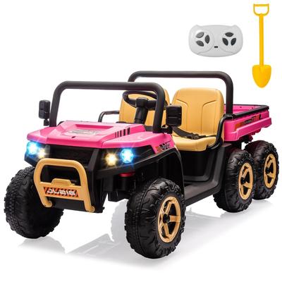 24v Ride On Dump Truck Utv for Kids to Drive, 2 Seater Kids Utv Ride On Truck w/Parent Remote Control