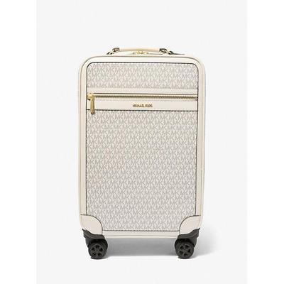 Small Signature Logo Suitcase - White - Michael Kors Luggage