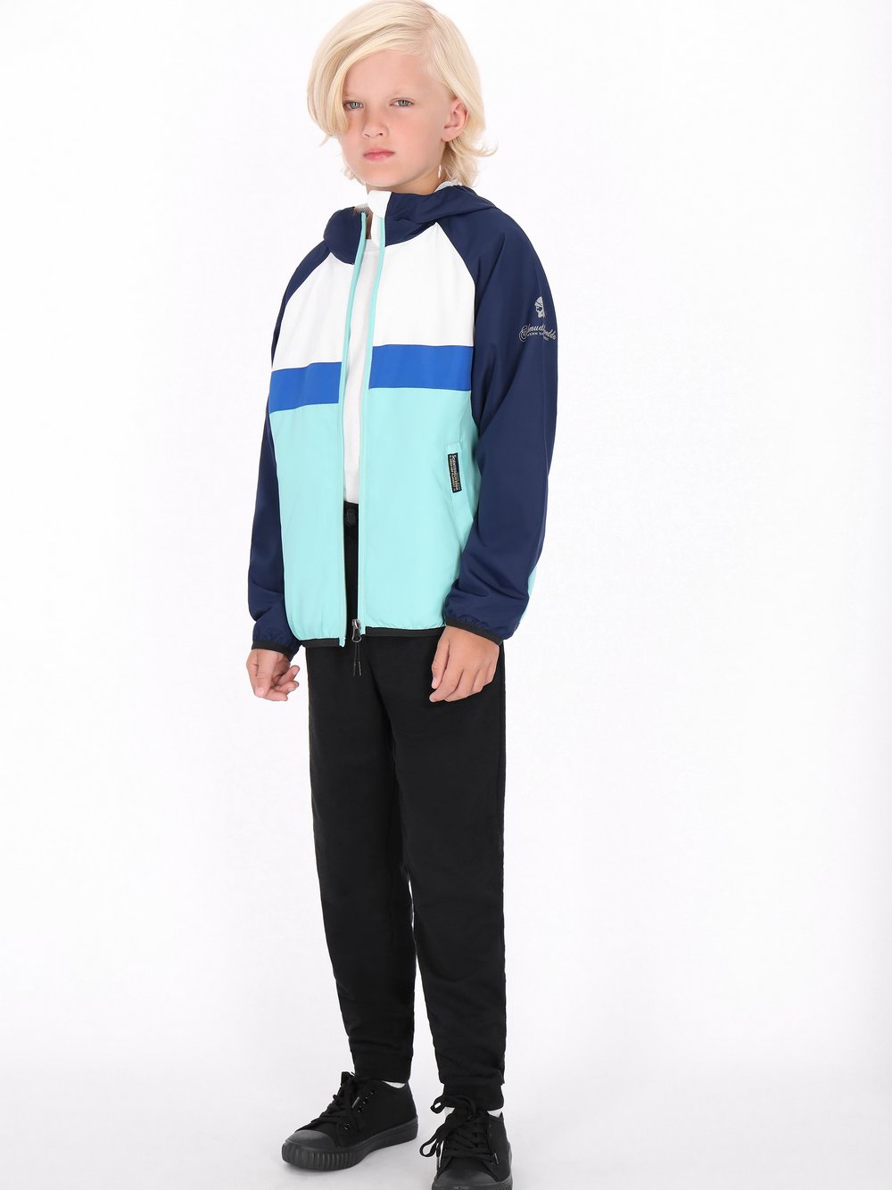 Schmuddelwedda (Kinder) Anorak Jungen türkis, 146 Image