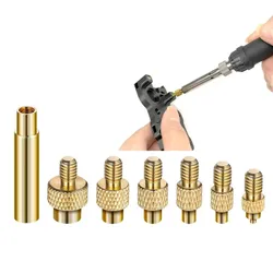 Écrou d'insertion thermique, pointes de fer, tête M2 M3 M4 M5 M6 M8, Kit intégré de filetage en laiton, outil d'insertion thermique pour fer à souder d'imprimante 3D