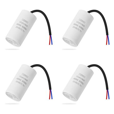 Jalleria - Set mit 4 CBB60-Kondensatoren, 450 v, 16 uf, 50/60 Hz, Startkondensator,