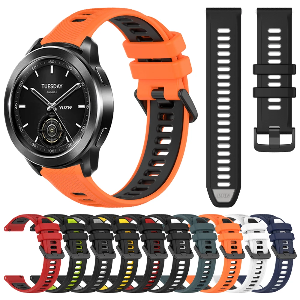 Sport-Silikonarmband, 22 mm, Uhrenarmband für Xiaomi Watch S4 S3 S2, 46 mm, Ersatz-Armband für Mi Watch 2 Pro S1, Active Watch Color 2 Image