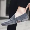 Männer Mokassin Slipper slip auf Casual Echtes Leder Driving Schuhe im freien Boot Schuhe kuh