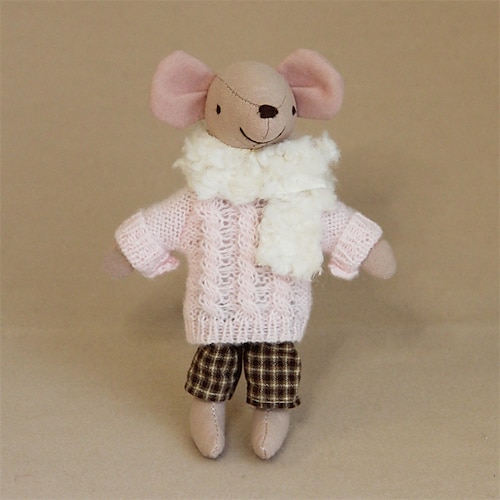 Waldorf Puppenzubehör handgefertigte weiche Babymäuse Mädchen Begleit-Rag Dolls Geburtstagsgeschenk gestrickte Puppe süßes Mädchen Plüschpuppe Stoffspielzeug personalisiertes gewebtes Puppen-Set