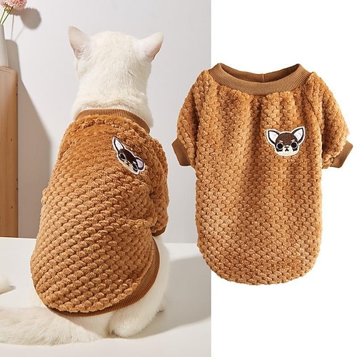 Hunde Pullover Modisch Winter Warm Modisch Komfortabel Outdoor Alltagskleidung Innen Hundebekleidung for Small Mittelmäßig Image