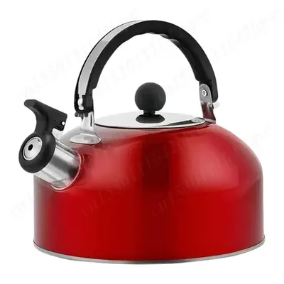 3L Stainless Steel Whistling Tea Kettle Water Boiler Heat-Resistant Flat Bottom Teapot